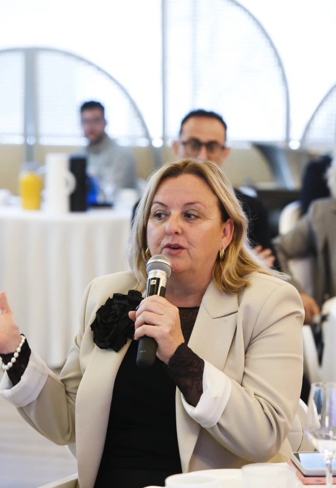 Ana Sala, alcaldesa de Calp, en el desayuno informativo de COPE Dénia Marina Alta con la consellera Marian Cano