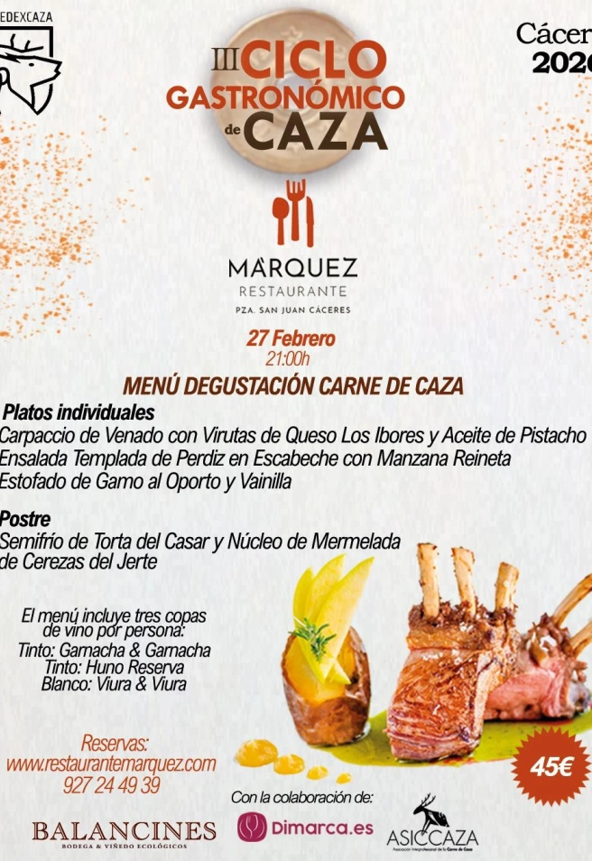 III Ciclo Gastronómico de Caza
