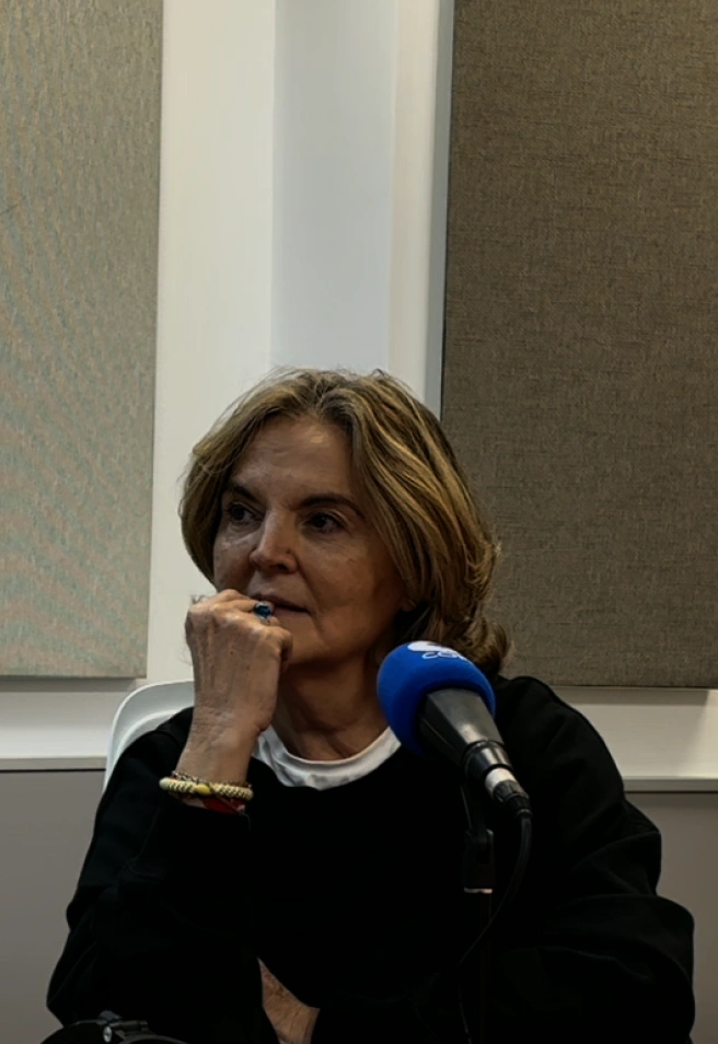Pilar Mateo durante la entrevista