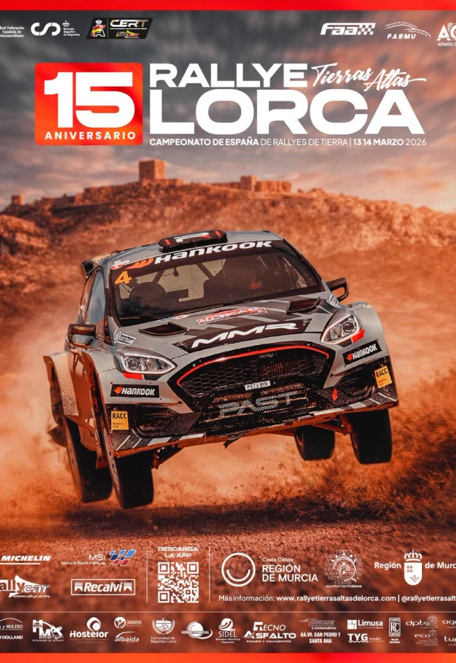Cartel de la edición 15 del Rallye Tierras Altas de Lorca