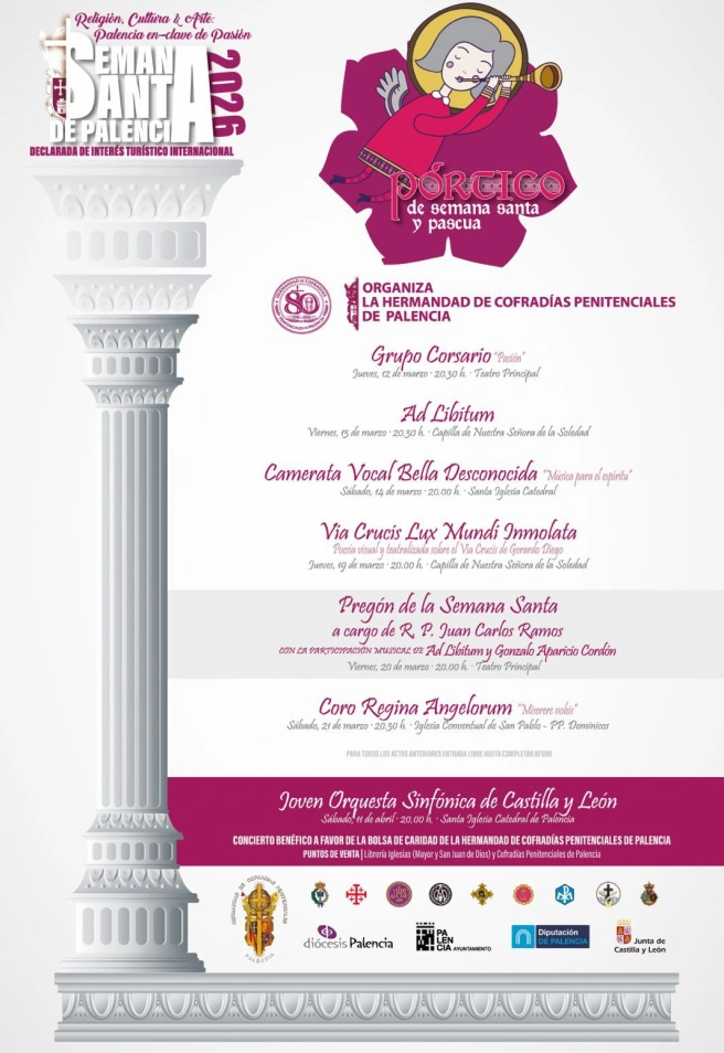 Programa del Pórtico de Semana Santa de Palencia