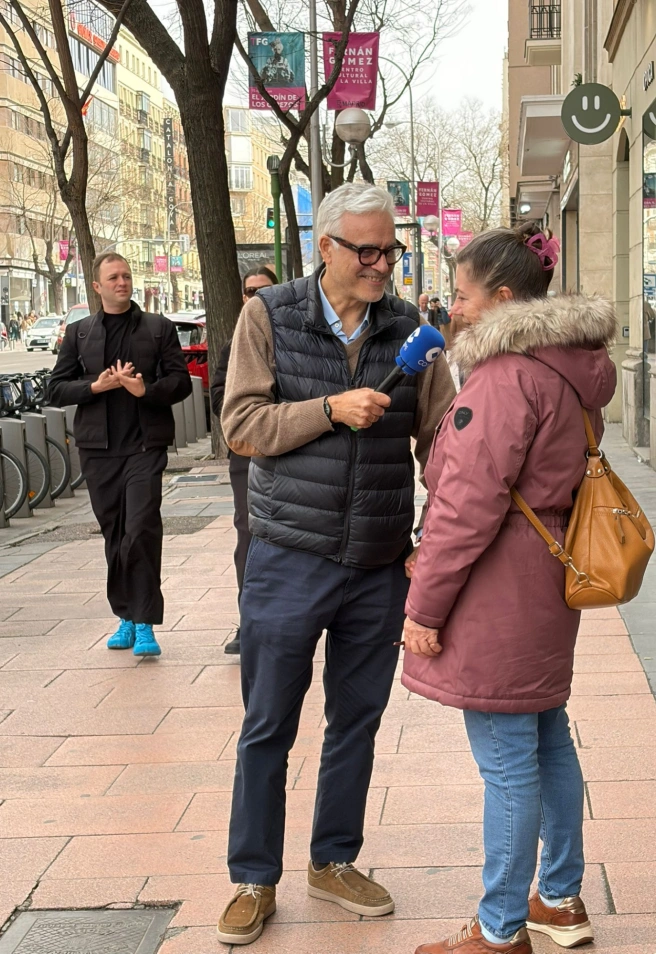 Fernando de Haro durante la entrevista
