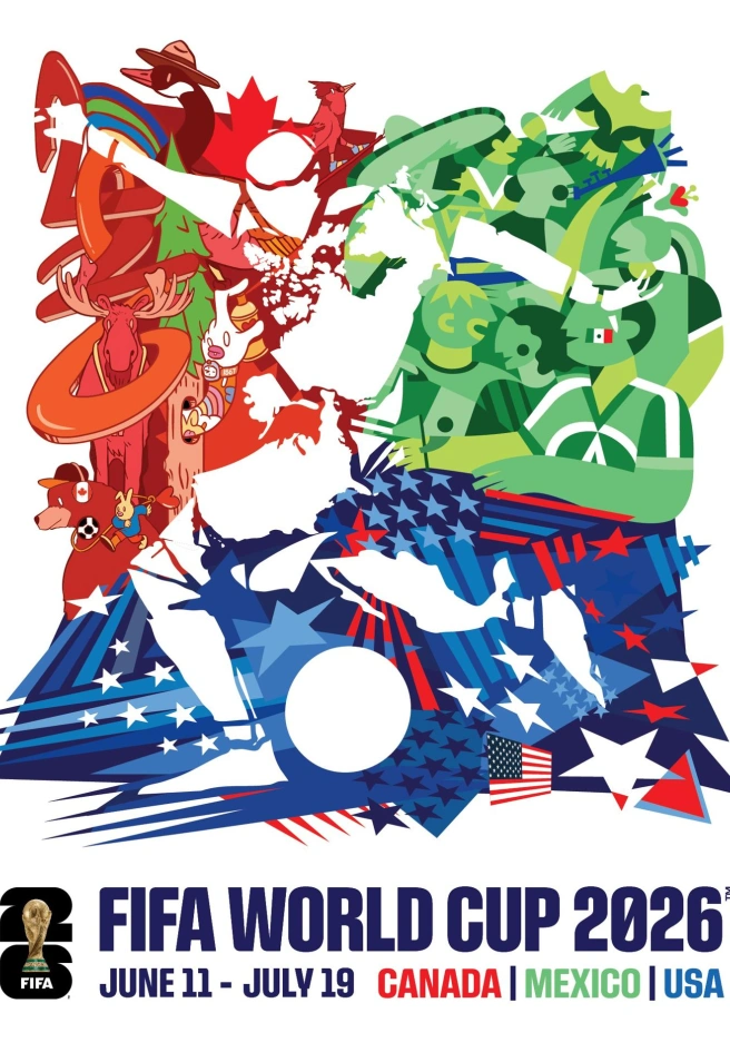 Poster oficial del Mundial 2026
