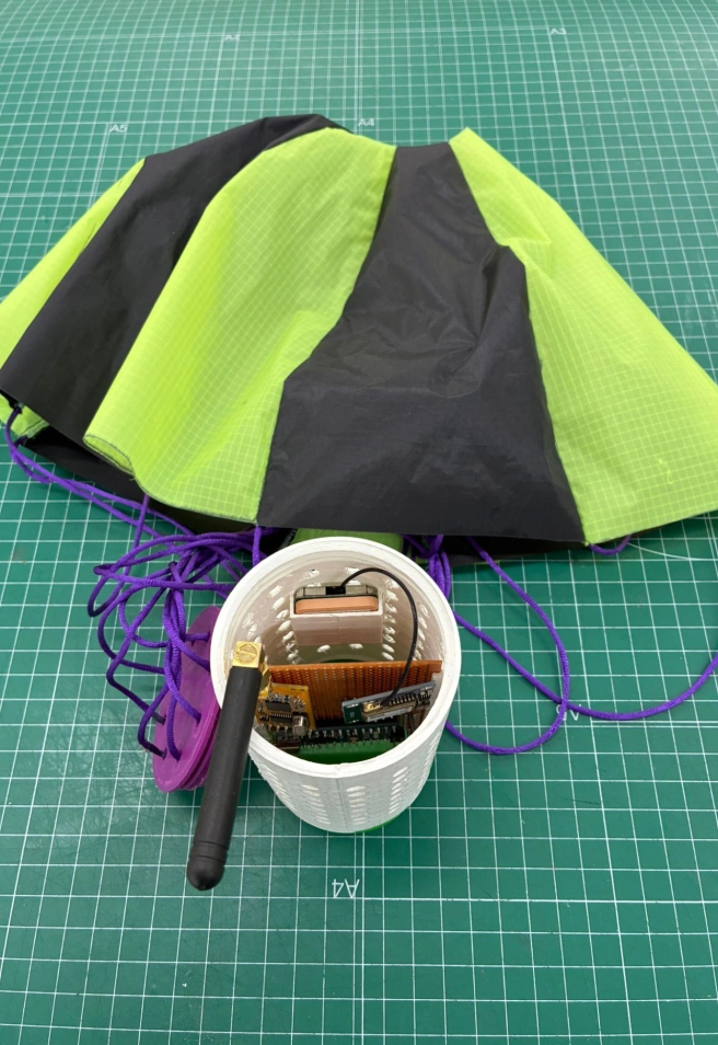 Una imagen del artilugio que están preparando los alumnos del IES de Corvera