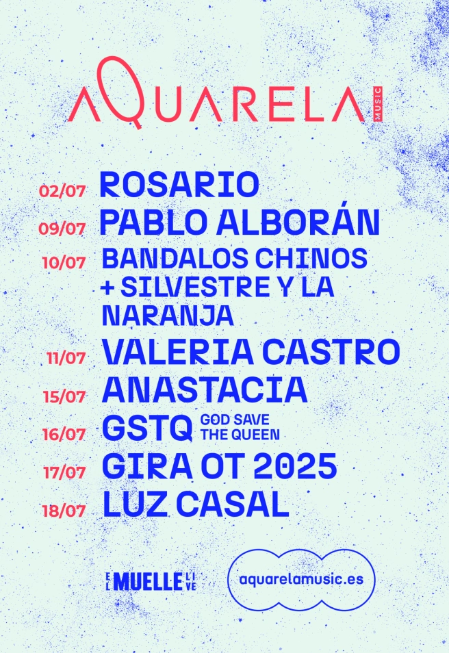 Calendario de conciertos.