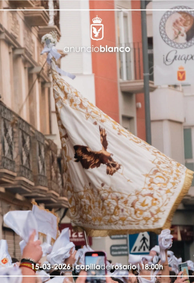 Cartel del anuncio del Paso Blanco 2026