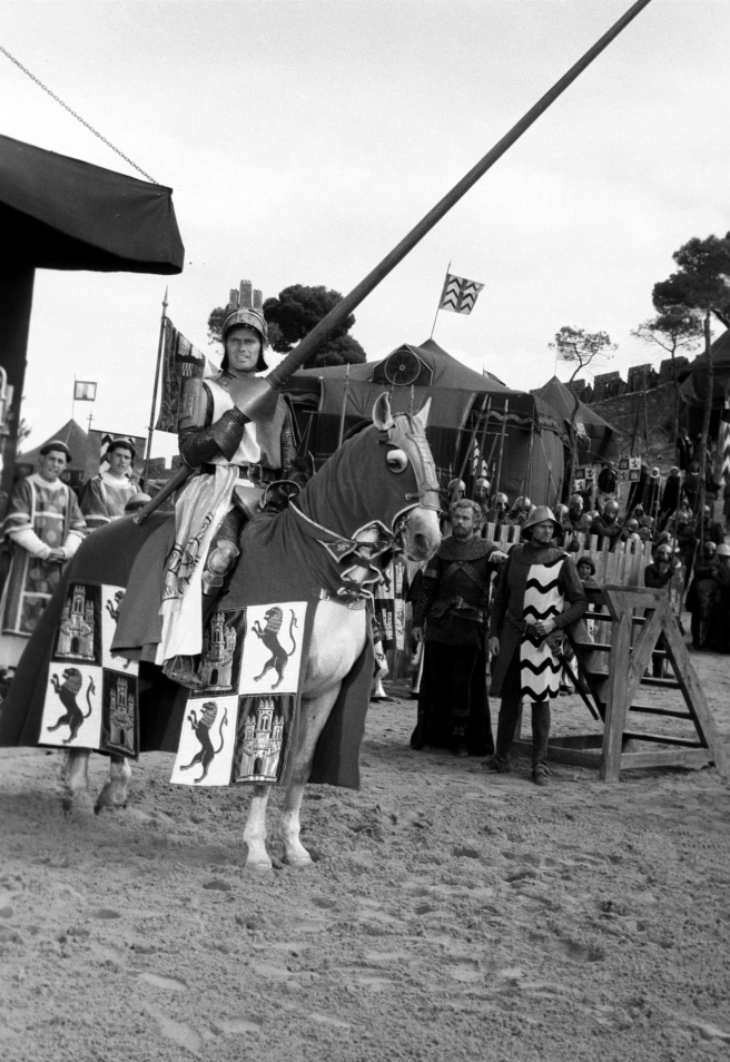 Rodaje de 'El Cid' con Charlton Heston en Belmonte, Cuenca