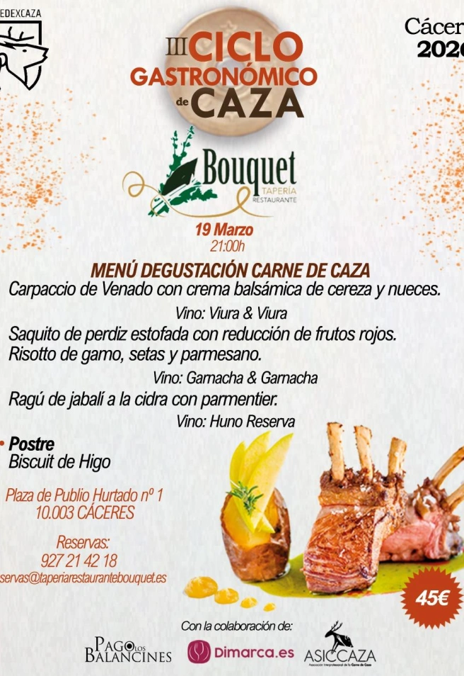 Cartel ciclo de caza