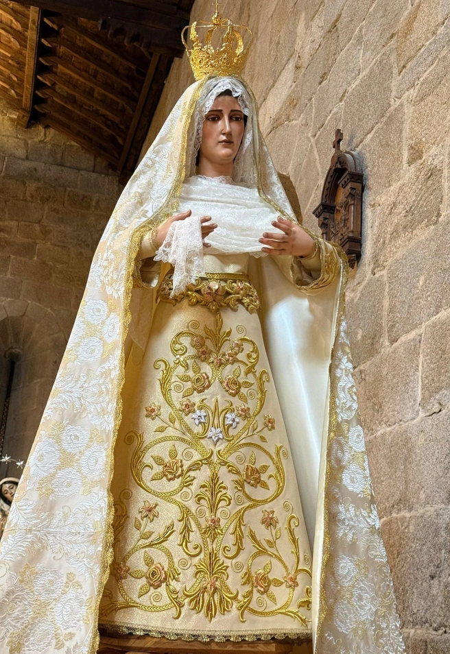 Imagen de la nueva Virgen de la Alegría de la Cofradía del Rosario