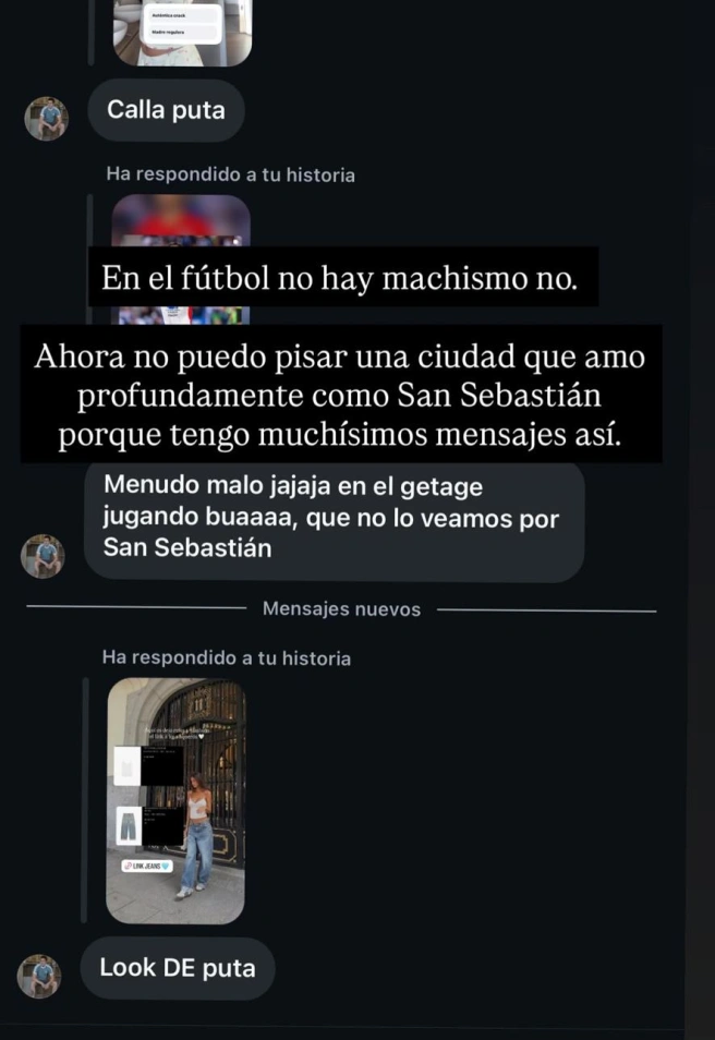 Estela Grande complains of sexist abuse online.