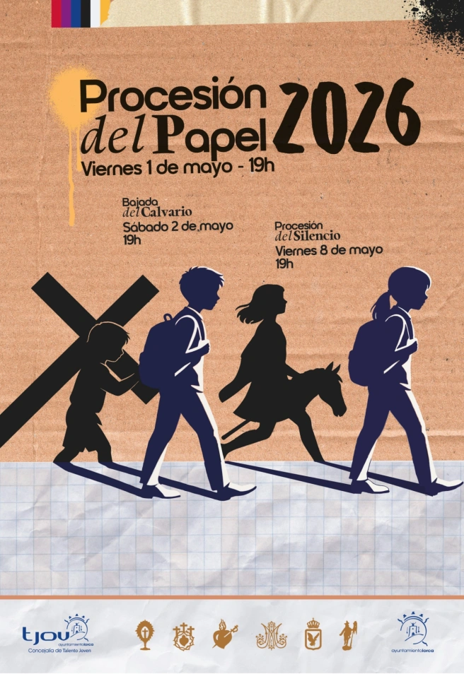 Cartel Procesión del Papel de Lorca