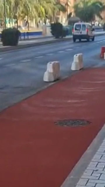 Nuevo carril bici en avenida de Velázquez