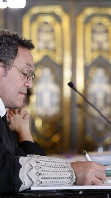 El fiscal general del Estado, Álvaro García Ortiz, en el inicio de su juicio