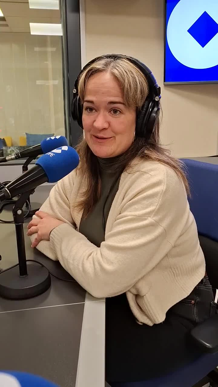 María Goikoetxea en un momento de la entrevista en los estudios de COPE.