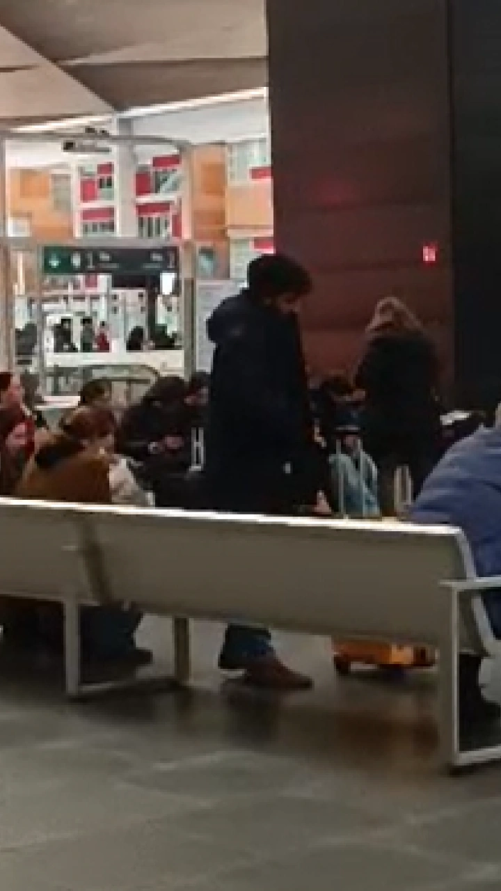 Huelga de trenes en la Estación Delicias de Zaragoza