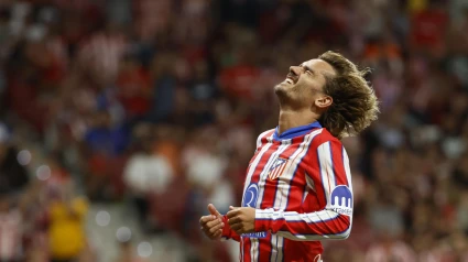 Antoine Griezmann durante el encuentro ante el Espanyol.