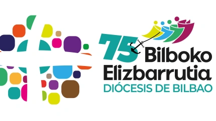 Logo de la Diócesis de Bilbao con motivo de su 75 aniversario