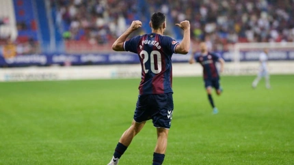 Puertas celebra el gol al Levante (LaLiga)