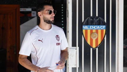 Rafa Mir, el jugador del Valencia CF.