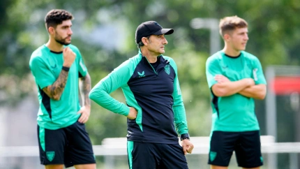 Unai Núñez en una sesión del Athletic Club