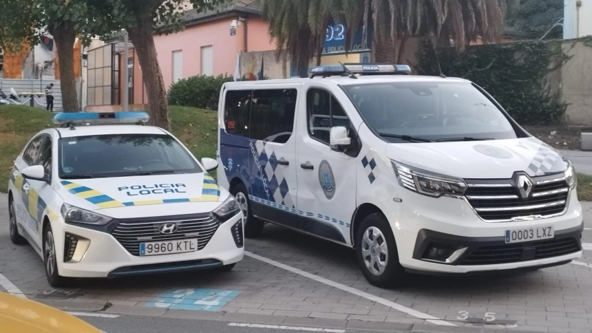 Coches de la Policía Local en A Coruña