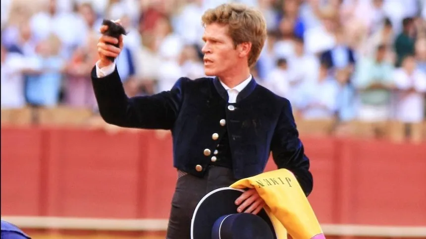 Borja Jiménez, en un festival en la Real Maestranza de Sevilla