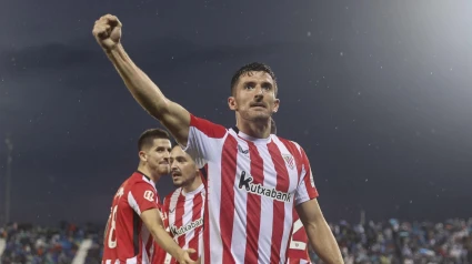 Vivian celebra el 0-1 contra el Leganés.