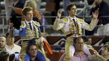 Borja Jiménez e Ismael Martín, a hombros este domingo en La Glorieta