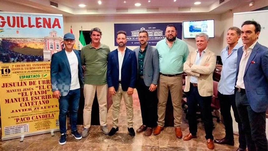 Presentación del festival taurino de Guillena (Sevilla)