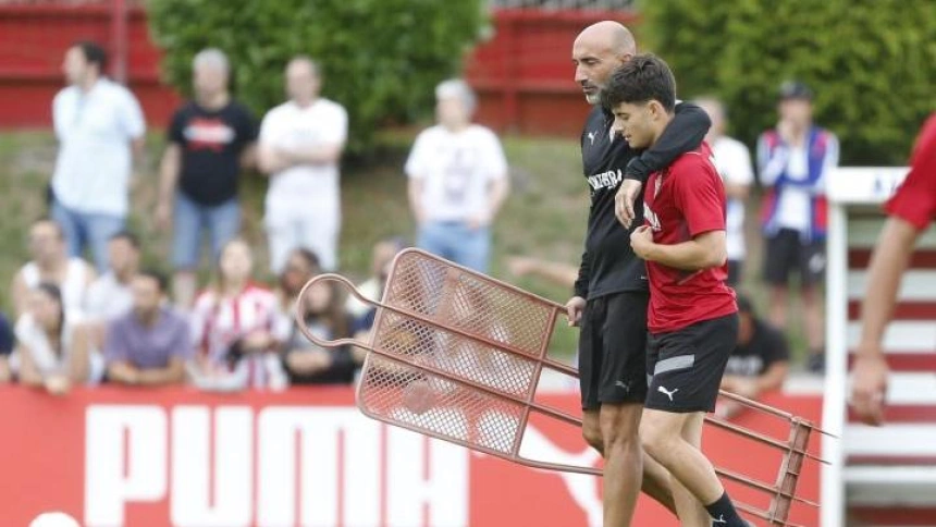 Dani Queipo junto al Pitu Abelardo