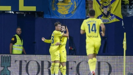 Baena celebra el gol de Las Palmas (LaLiga)