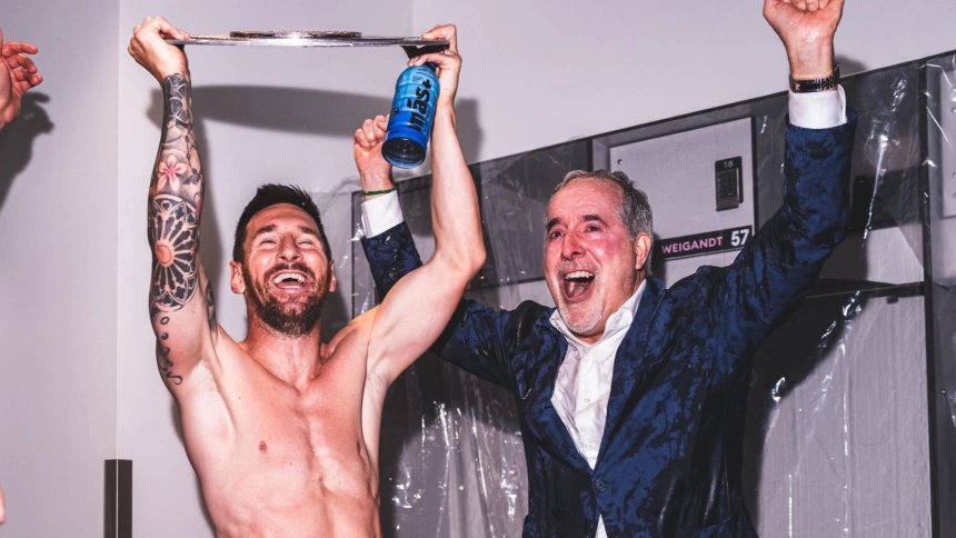 Leo Messi festeja la consecución de la MLS Supporter' Shield