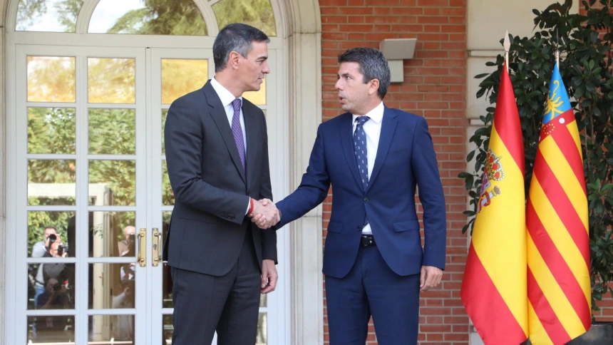 Carlos Mazón con Pedro Sánchez