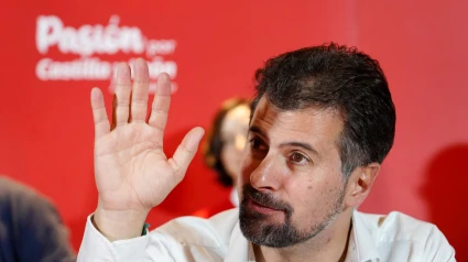 El secretario general, Luis Tudanca, interviene en la reunión del Comité Autonómico del PSOE de Castilla y León