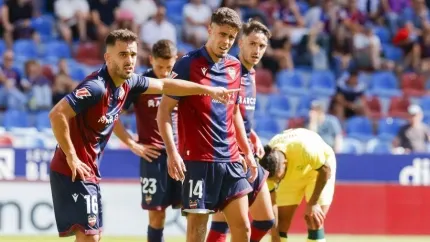 Pampín, en el partido ante el Almería