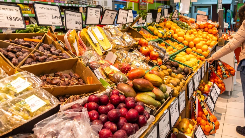 Imagen de archivo de un supermercado