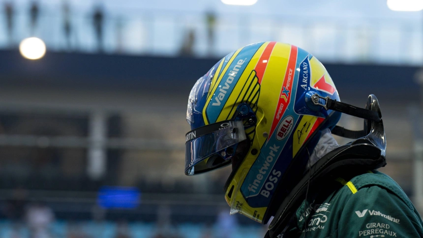 Fernando Alonso, piloto de Aston Martin y compañero de Drugovich