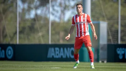Gaspar Campos en pretemporada.