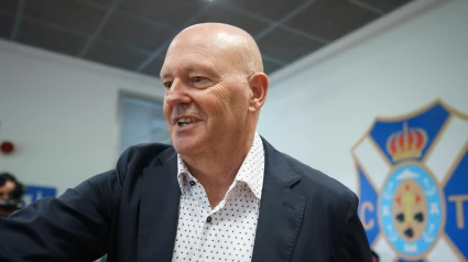 Pepe Mel en su presentación como nuevo entrenador del Tenerife