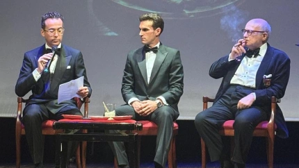 Fernando Adrián, durante el homenaje recibido en tierras italianas
