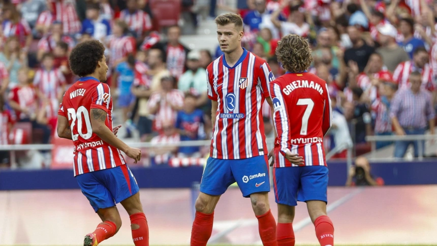 Sorloth, Griezmann y Witsel
