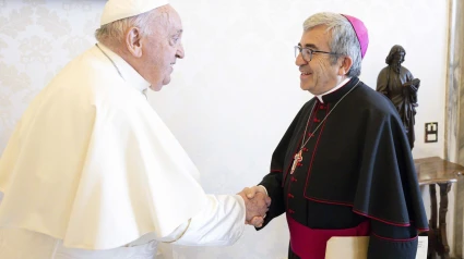 Luis Argüello con el Papa Francisco