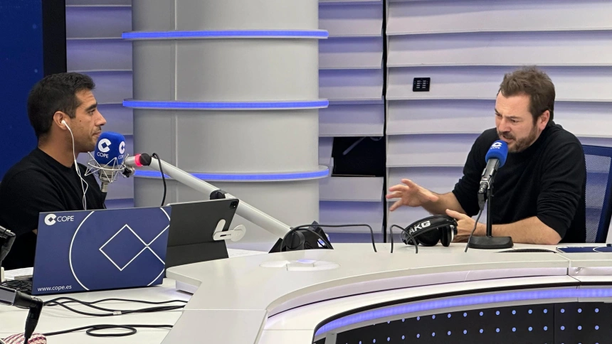 Alberto Herrera y Jorge Bustos en el estudio de COPE