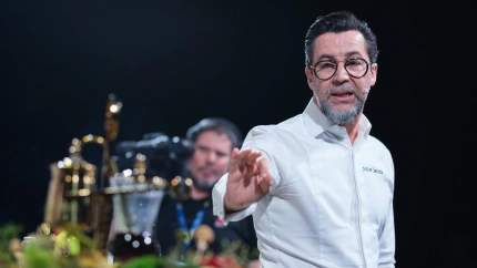 Quique Dacosta, durante un congreso gastronómico.