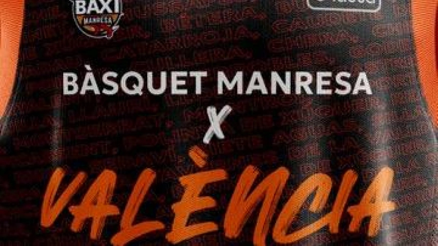 La camiseta con la que el BAXI Manresa jugará ante el Granada el sábado su partido ACB