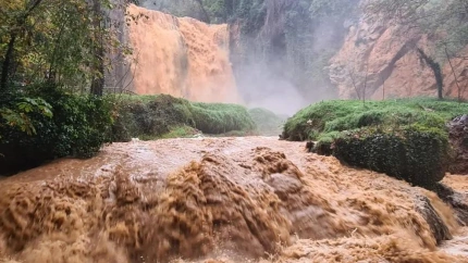 Así quedó el Monasterio de Piedra de Zaragoza tras los efectos de la DANA