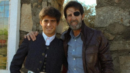 Martín Morilla y Juan José Padilla en la finca 'Lo Álvaro' de Juan Pedro Domecq