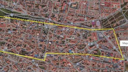 Mapa de las zonas afectadas por el corte de agua