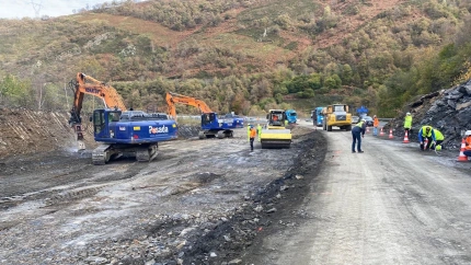 Trabajos en la AP-66