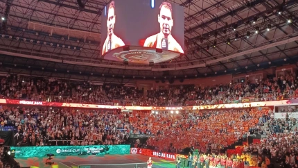 Nadal durante el acto de su despedida